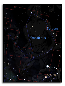 большое экваториальное созвездие Ophiuchus